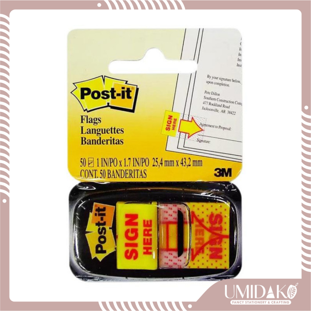 

[UMIDAKO] POST IT SIGN HERE/PENANDA TANDA TANGAN 50 LEMBAR