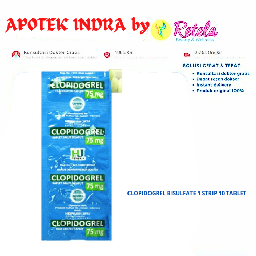 CLOPIDOGREL BISULFATE 1 STRIP 10 TABLET