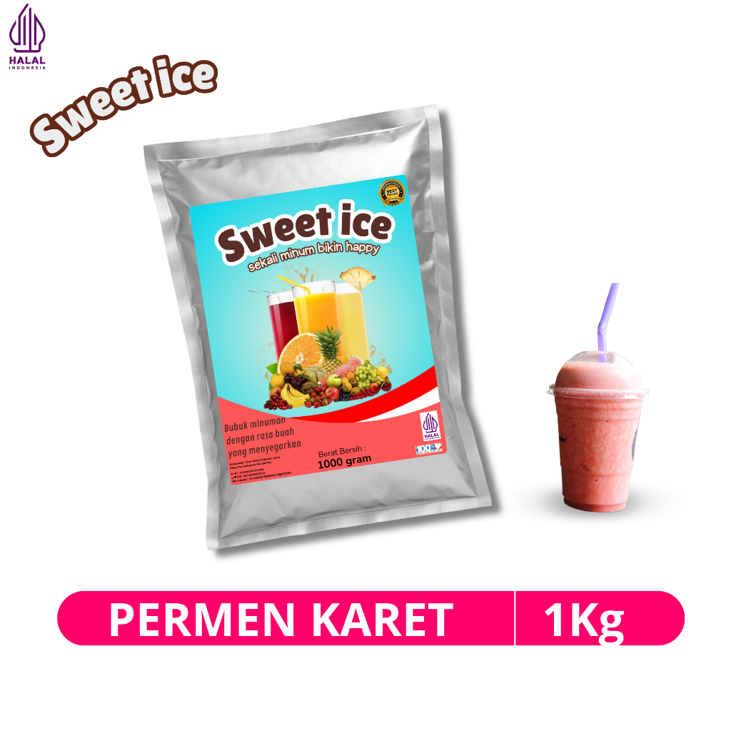 

Bubuk MInuman Es Permen Karet 1 KG