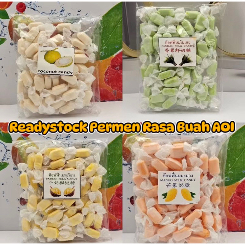 

Permen Susu Rasa Buah Madam AOI Bangkok / Durian Milk Candy / Mango Milk Candy / Coconut Candy / Pandan Milk Candy