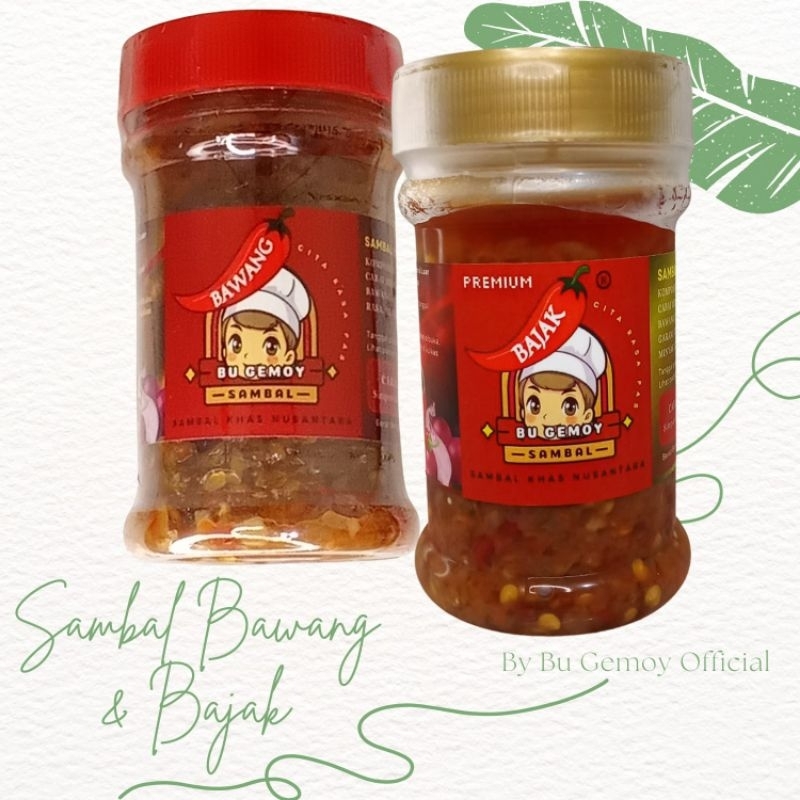 

Sambal Premium Bu Gemoy Original 150 g (Bundling Bawang - Bajak)