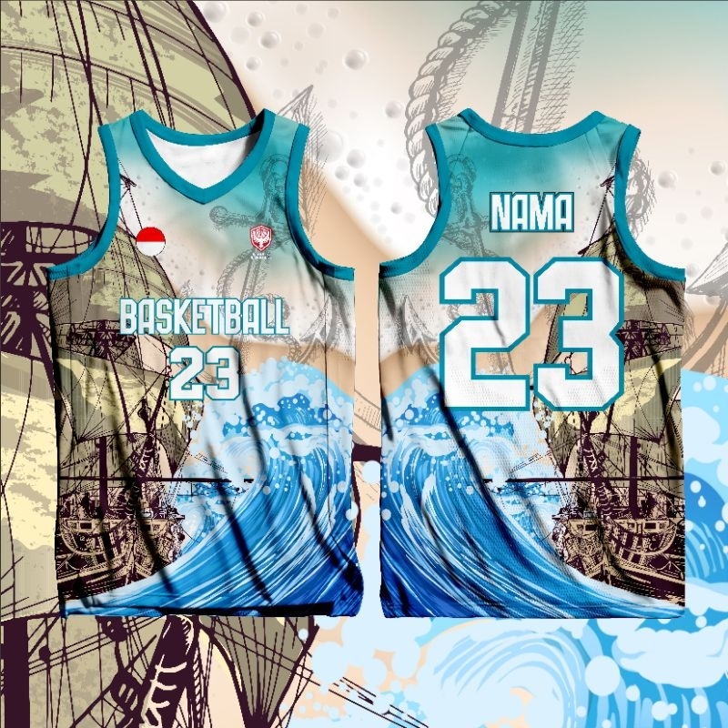 Jersey Basket Custom  – Baju Basket Keren Bahan Dryfit Premium | Bisa Nama & Nomor Sendiri