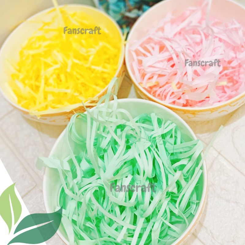 

kertas serut | kertas cacah | sheredded Paper |isi hampers| gift box 25Gr