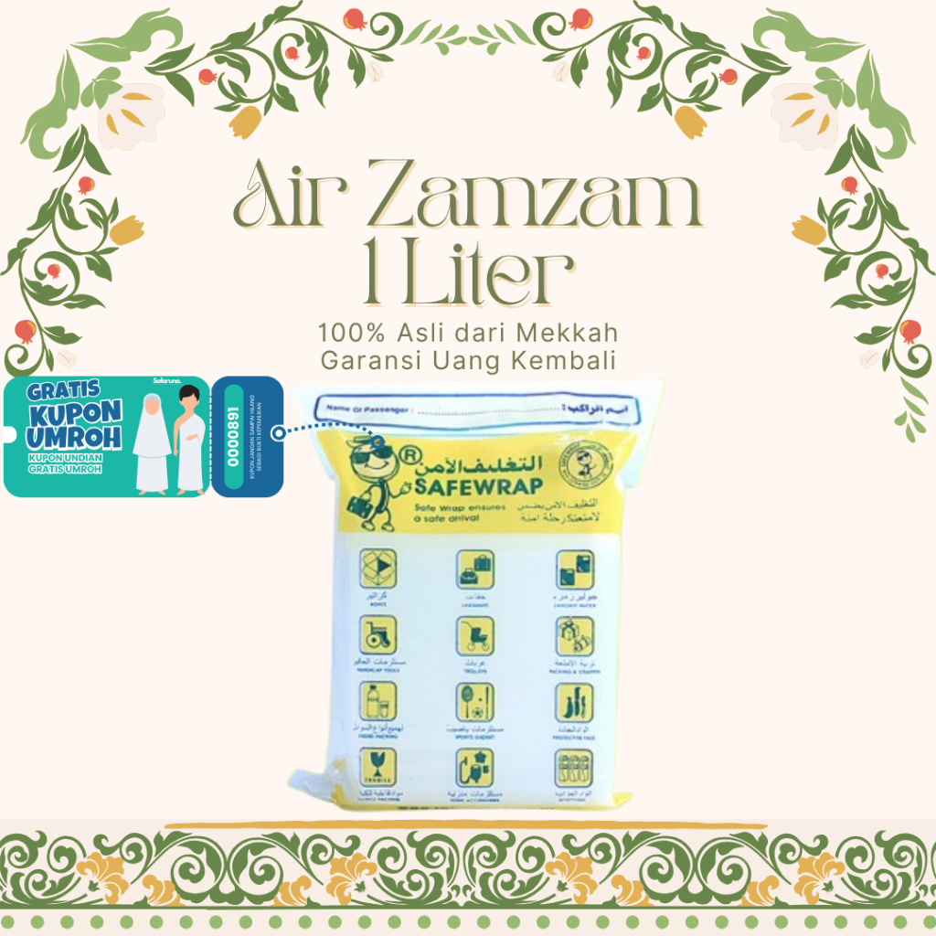 

Air Zamzam 1 Liter Safewrap Air Zamzam Terbaik di dunia Kemasan 1 Liter