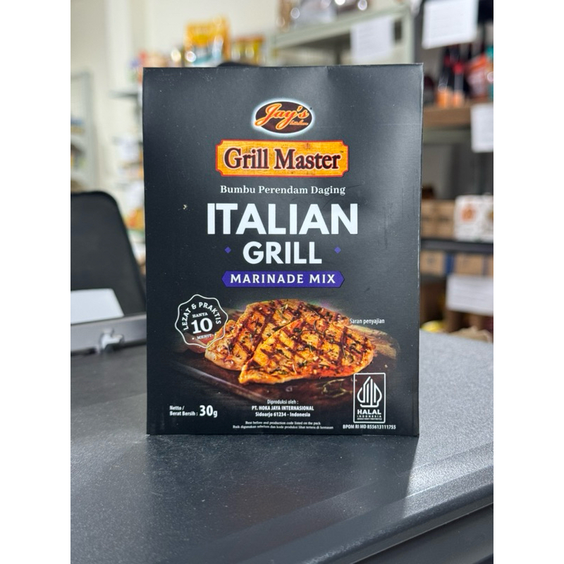 

Jay's Kitchen Italian Grill Marinade Mix / bumbu marinasi daging 30gr
