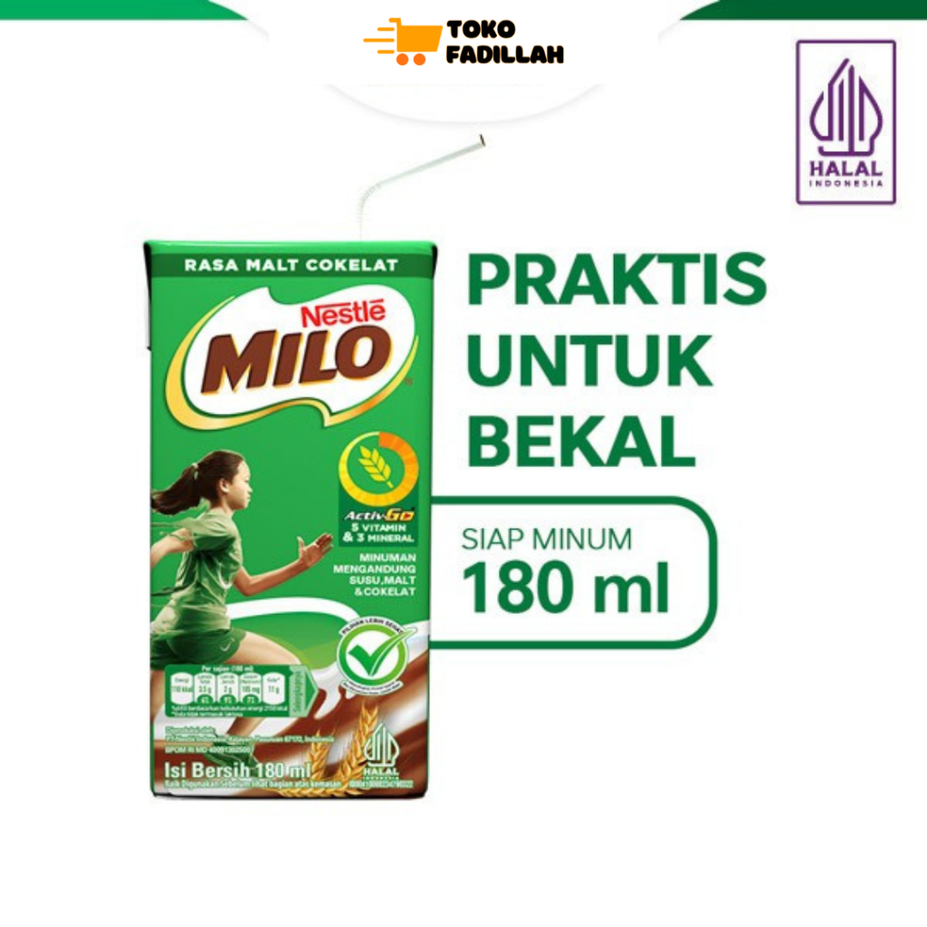 

MILO ACTIV GO Susu Cokelat UHT 180ml
