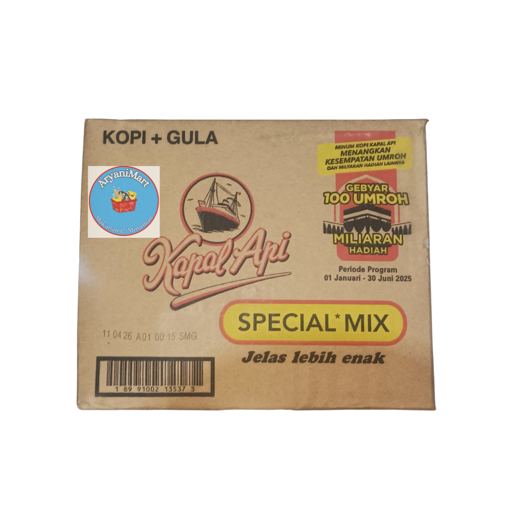 

KOPI KAPAL API Special Mix 1Dus isi 12x10x23gr