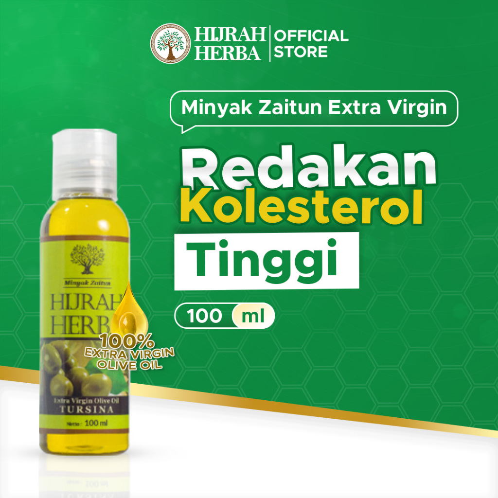 

Minyak Zaitun Hijrah Herba 100 ml Redakan Kolesterol Tinggi
