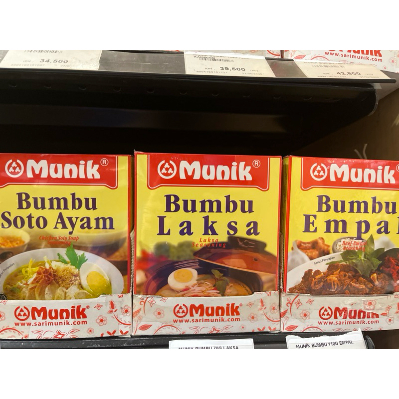 

Munik bumbu Masak instan variant 70g