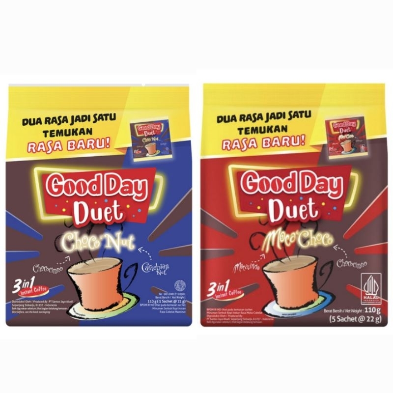 

Good Day Duet Kopi Instan 5 x 22 g