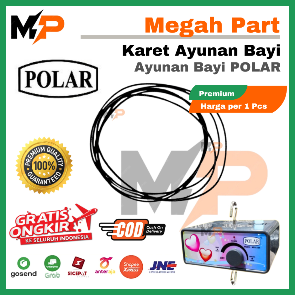 KARET AYUNAN LISTRIK BAYI POLAR - TEBAL & BAGUS | KARET AYUNAN BAYI POLAR | BELTING AYUNAN POLAR | K
