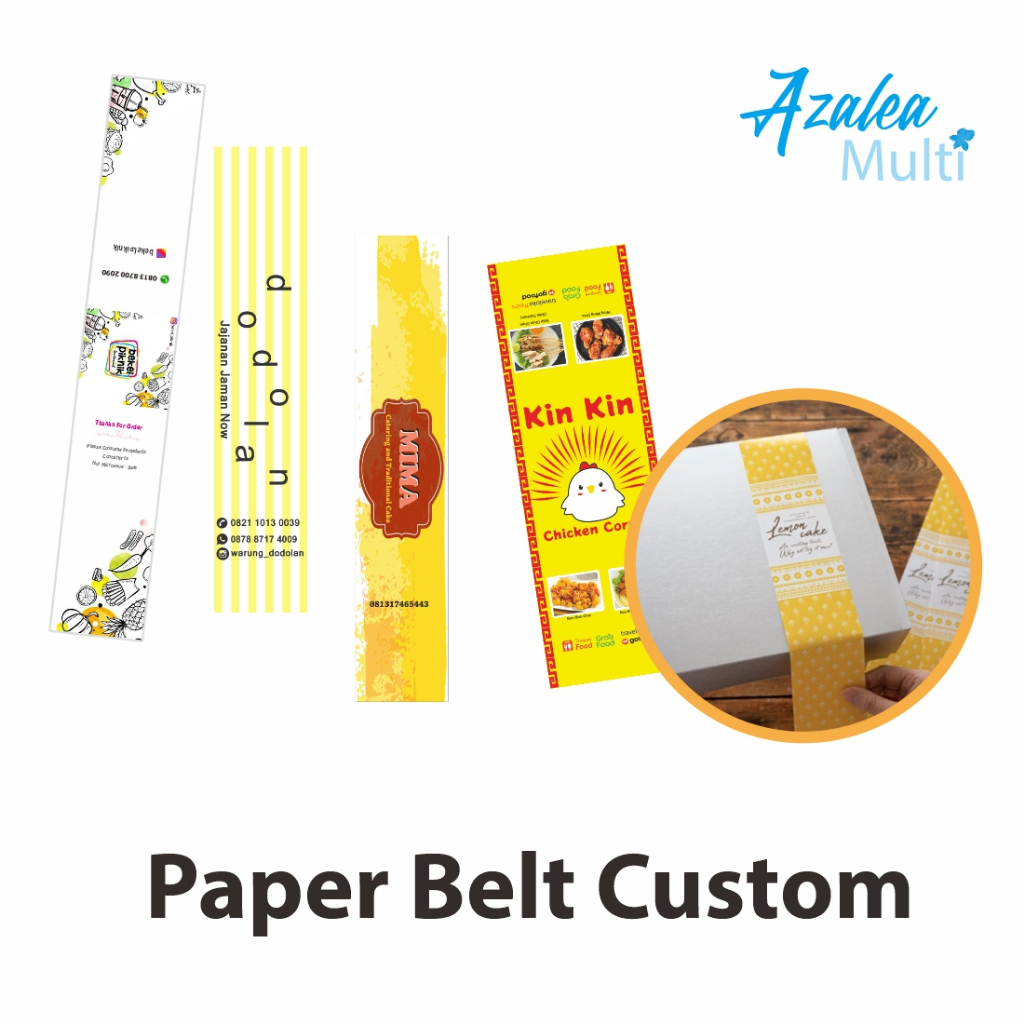 

Roller Paper Custom - Roll Hijab Paper - Label pengikat - Roller Hijab - Paper Belt - Roll Souvenir - Label Bento - Label Makanan - Label Hijab Custom