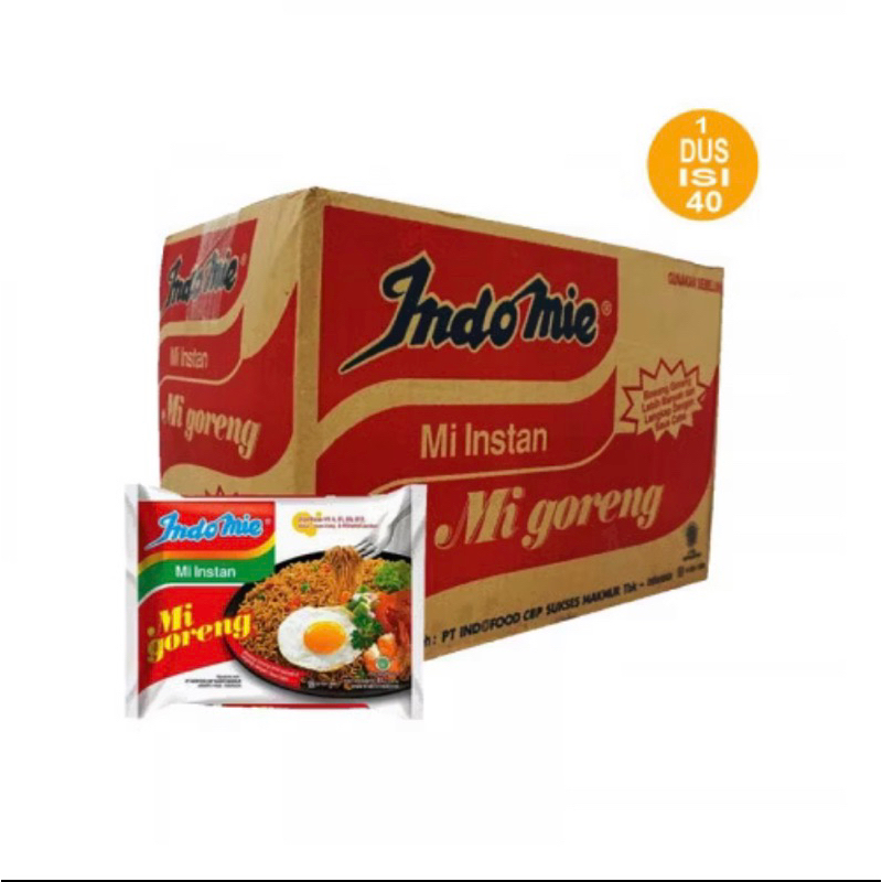 

INDOMIE GORENG 1 DUS ISI 40 PCS