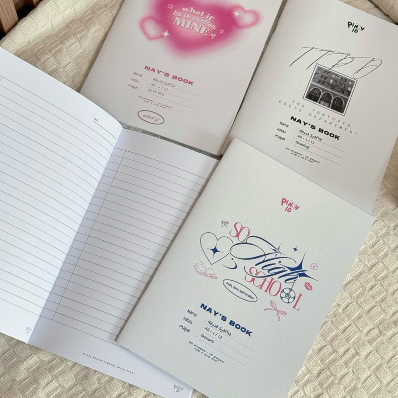 

PINAY | [BISA KASIH NAMA] Custom Buku Tulis A5 Isi 38 Lembar
