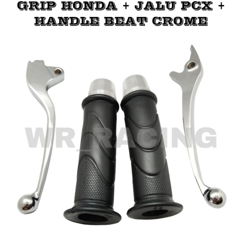 SEPASANG HANDLE REM STANDAR BEAT SET GRIP HONDA PLUS JALU PCX BEAT FI BEAT ESP BEAT KARBU 2013-2017