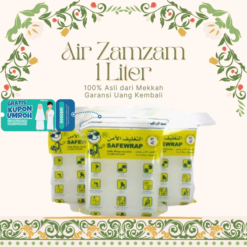 

Air ZAM ZAM 1liter original arab saudi