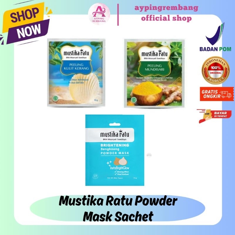 Mustika Ratu Powder Mask Sachet / Mustika Ratu Masker