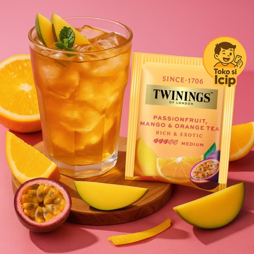 

[Sachet] Twinings Teh Hitam Celup Aroma Markisa, Mangga, Jeruk Black Tea 2gr BPOM