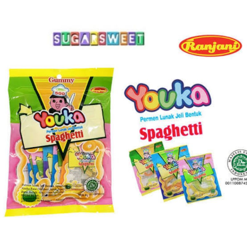 

youka spaghetty gummy candy ranjani