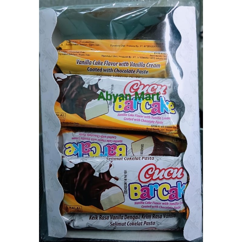 

CUCU BARCAKE RASA VANILLA (1PACK ISI 12PCS)