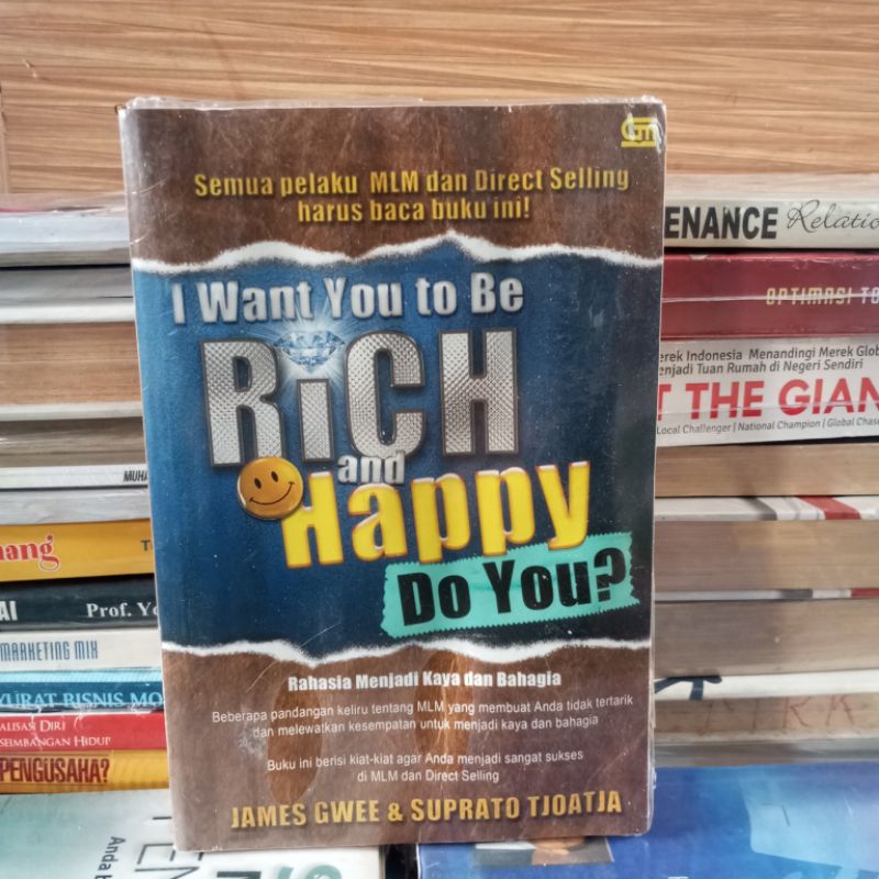 Bisa Cod | Buku I Want You To Be Rich And Happy Do you | Original (Preloved)