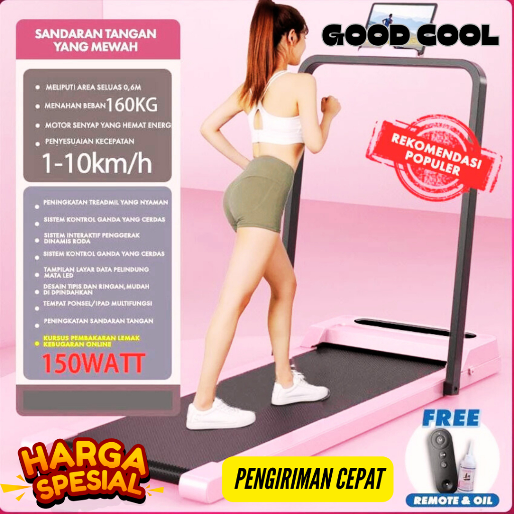 GOODCOOL Treadmill Elektrik Portable Walking Pad Running Pad Treadmill Low Watt