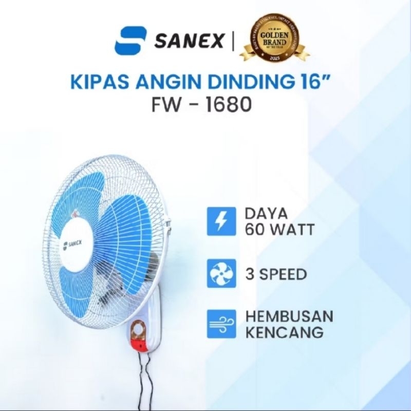 Kipas angin dinding/gantung sanex 16inch dan 12inch
