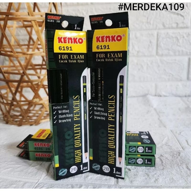 

Alat Tulis Pensil Kenko 6191 2B isi 12pcs