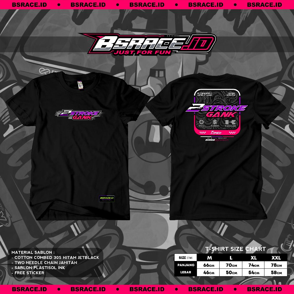 Kaos Twostroke Gank Kaos 2Stroke Indonesia Kaos 2tak terbaru bsrace gank