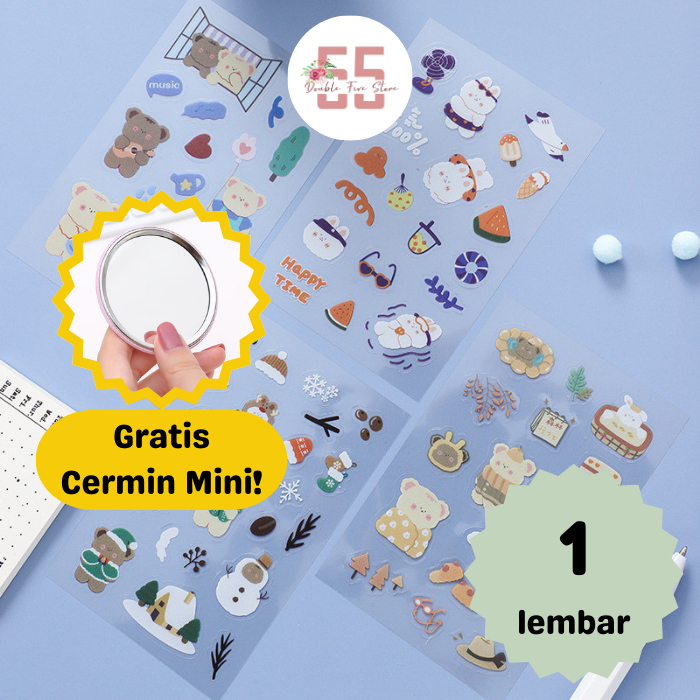 

Sticker Anti Air Aesthetic Dekorasi Tumbler Jurnal Scrapbook Motif Kartun Lucu - 018