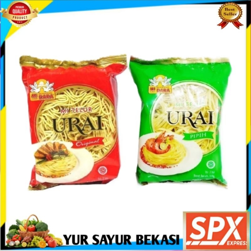 

Mie Telur Urai Bulat/Pipih Cap Burung Dara (140gr).