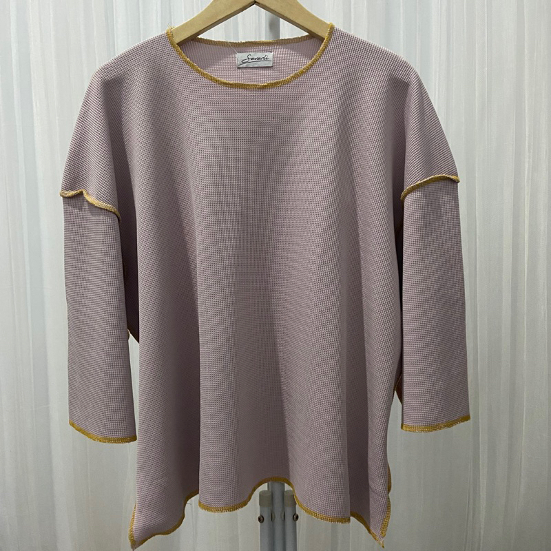 Preloved kaos oversized rib severli purple