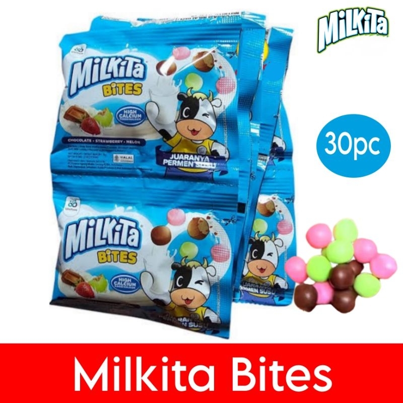 

Permen milkita bites renceng isi 30pc