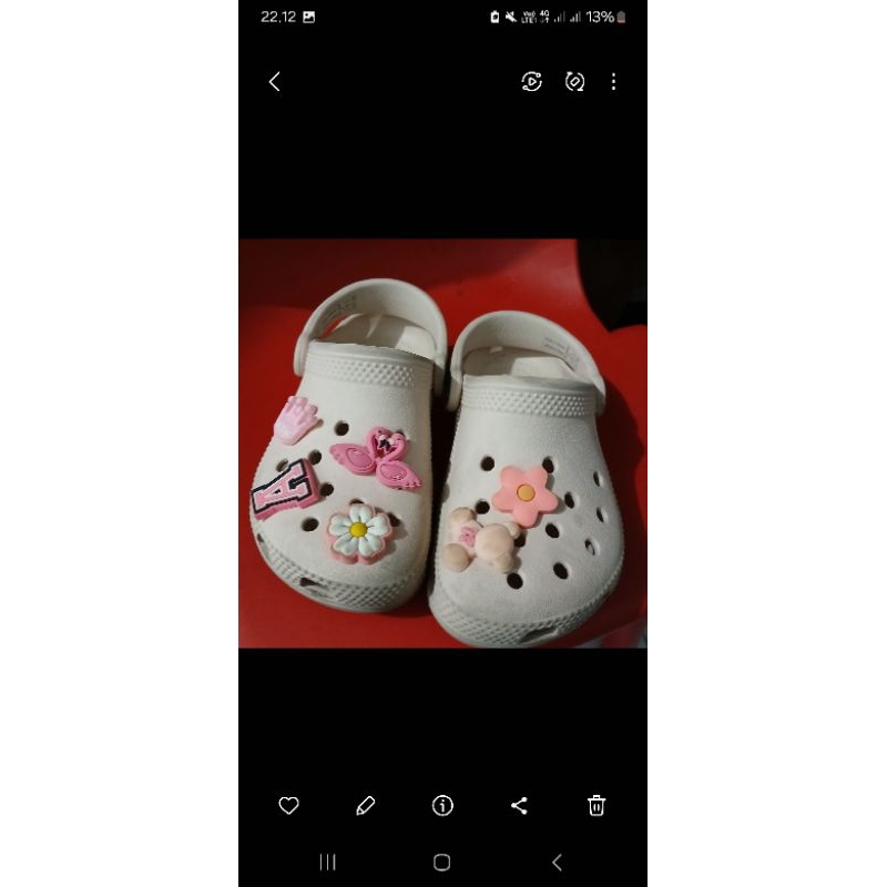 crocs anak warna baby pink