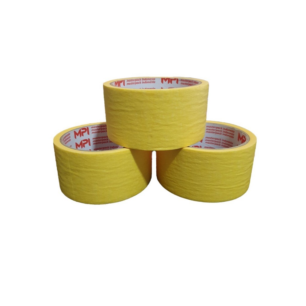 

Masking Tape | Lakban Kertas Ukuran Lebar 45 mm x Panjang 12 m Merek MPI Anti Bocor Berkualitas