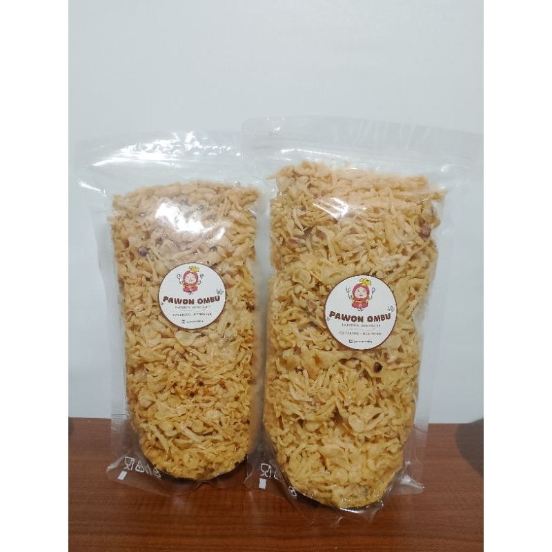 

KREMES REMPEYEK - REMAHAN REMPEYEK ENDUL BY PAWON OMBU (KEMASAN POUCH) UKURAN 200 GR DAN 500 GR