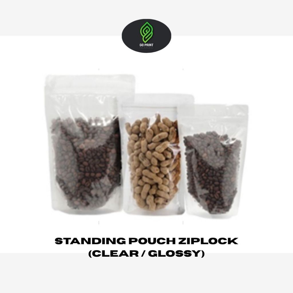 Standing Pouch Ziplock (Clear/Glossy)