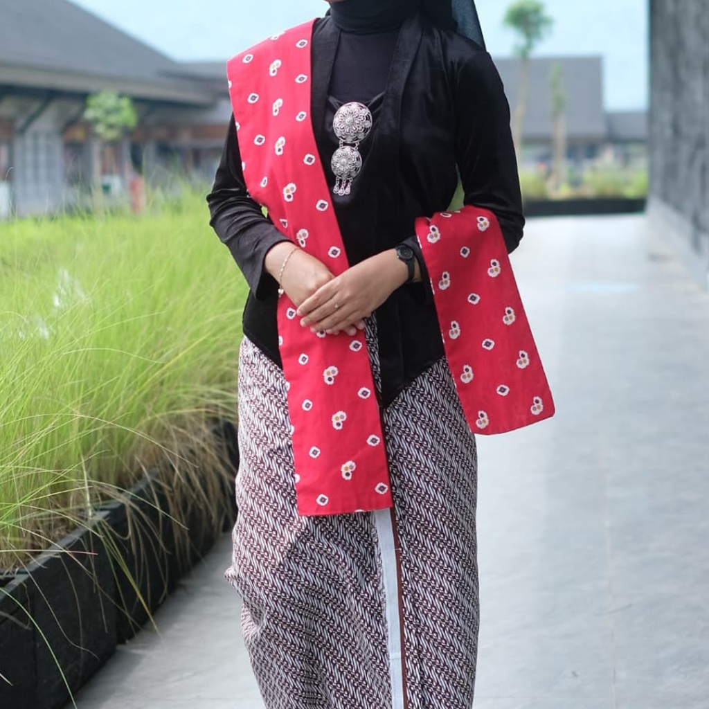 Selendang Jumputan Bahan Katun | Selendang Batik Kebaya Jumputan