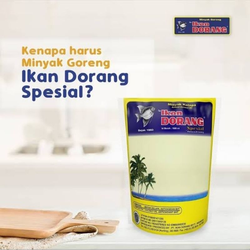 

Minyak Goreng Ikan Dorang 1900 ml / Minyak Kelapa Spc Ikan Dorang