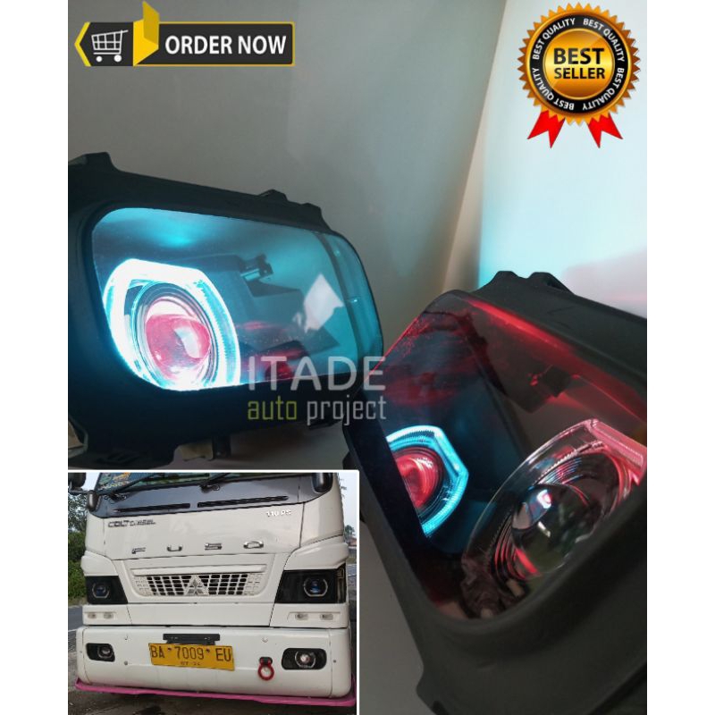 biled foglamp bemper canter - biled ala ala 4,5 inchi untuk mobil canter