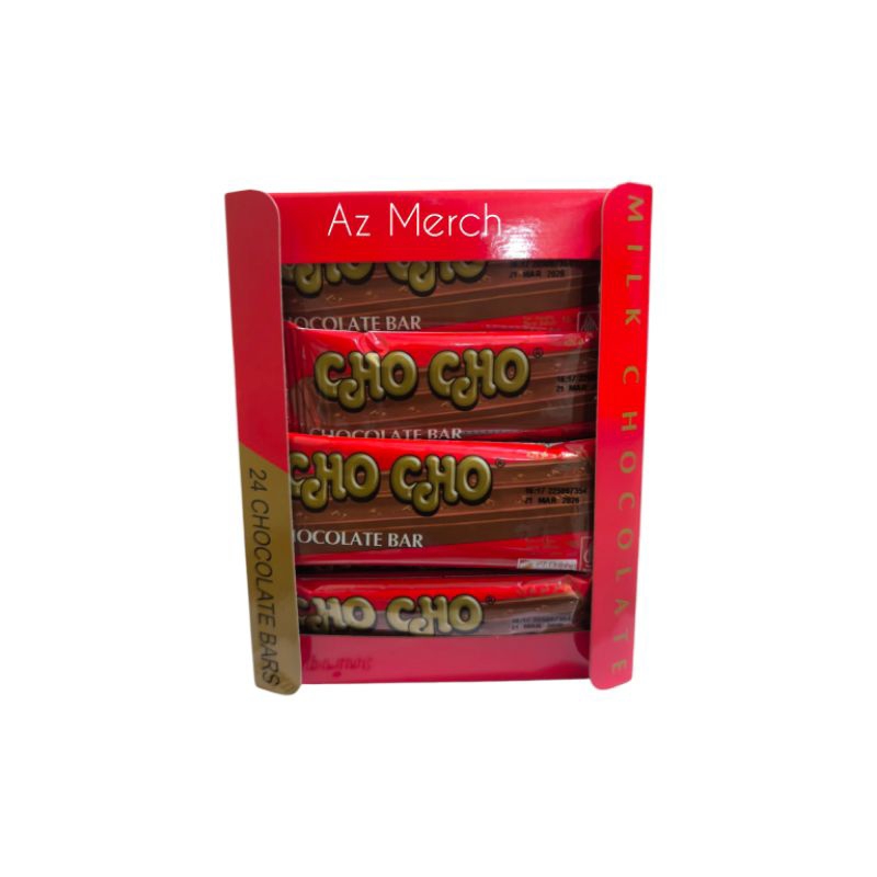 

Cho Cho Chocolate Bar Milk 10gr isi 24pc - Coklat Jadul Chocho