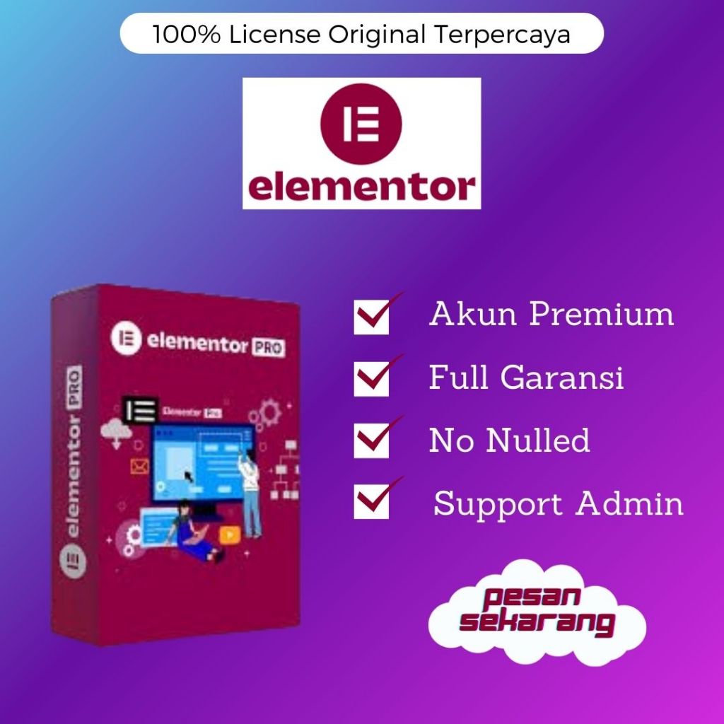 Elementor Pro Lifetime Plugin Wordpress Bergaransi