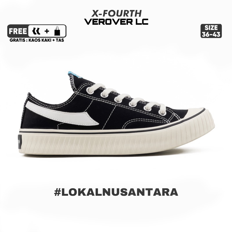 Sepatu Sneakers Kasual OG Pria Wanita Casual Shoes Cewe Cowo kuliah sekolah Hitam Putih