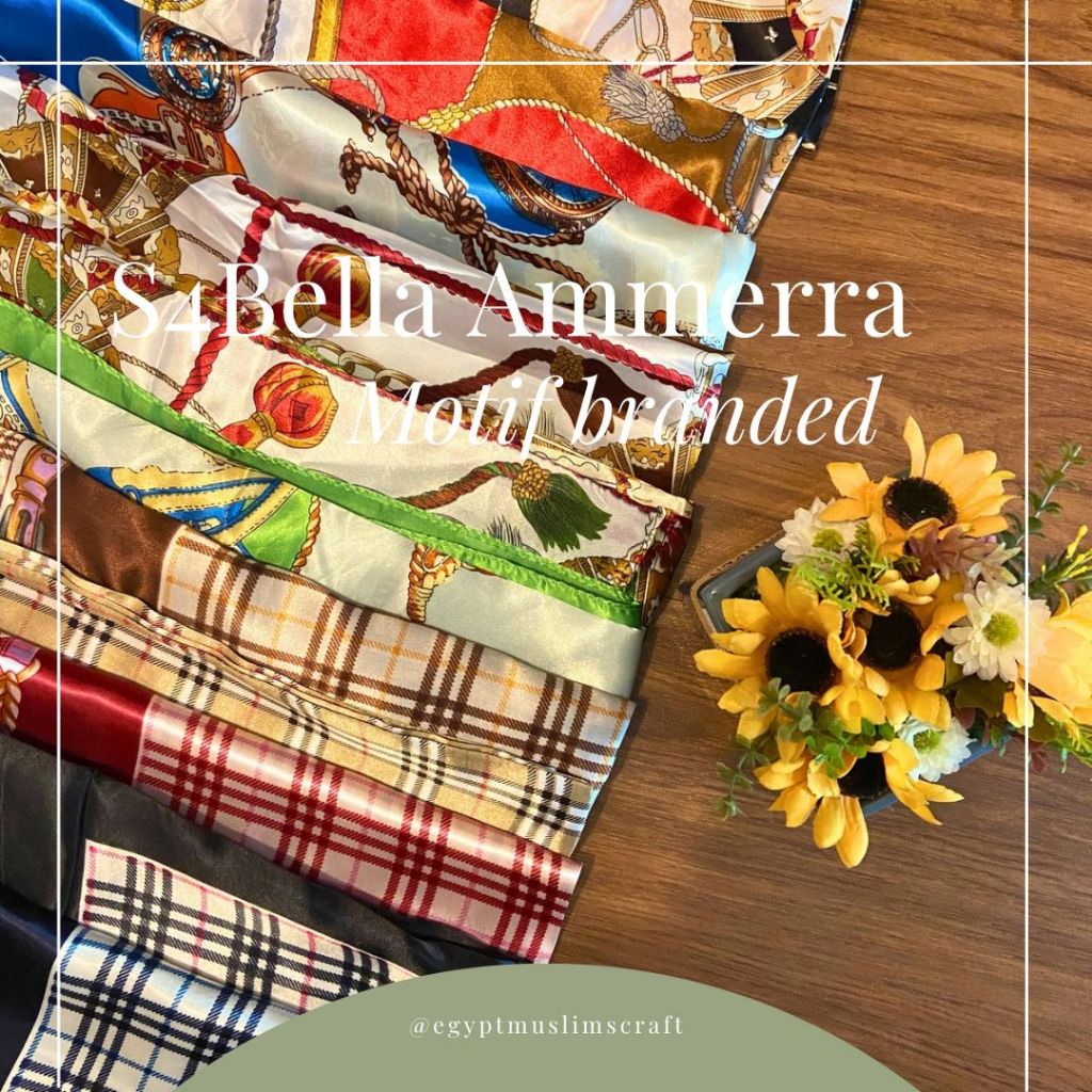 Hijab S4 Bella Ammerra Motif Branded By Egypt Muslim Scraft