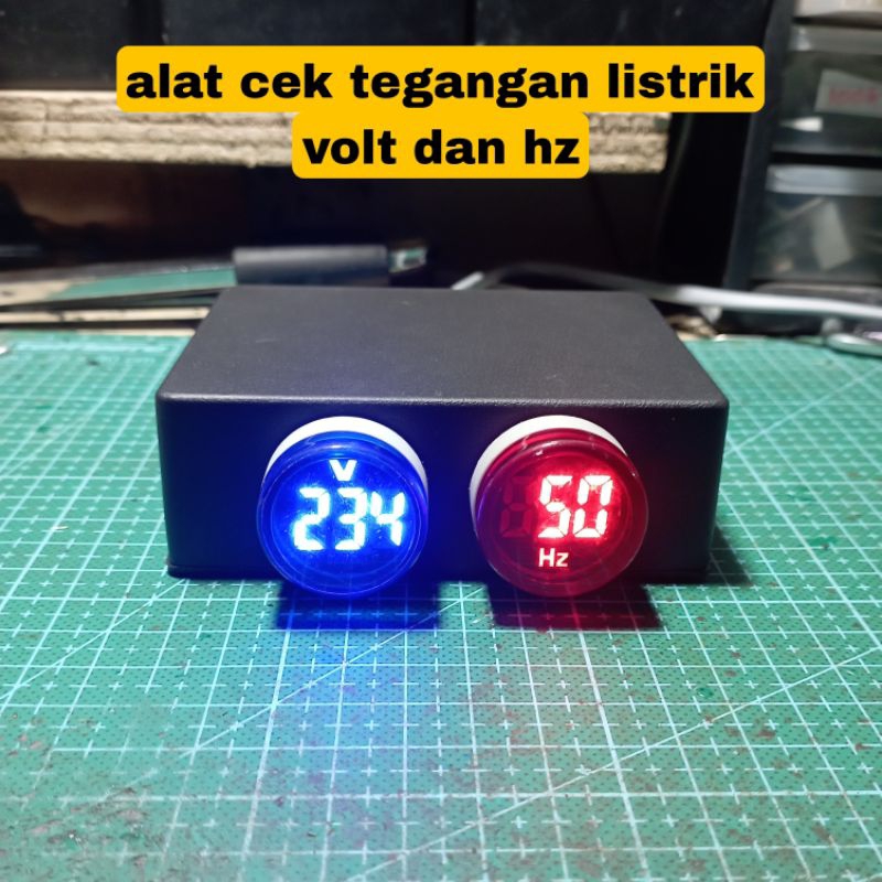 volt meter dan hz meter digital