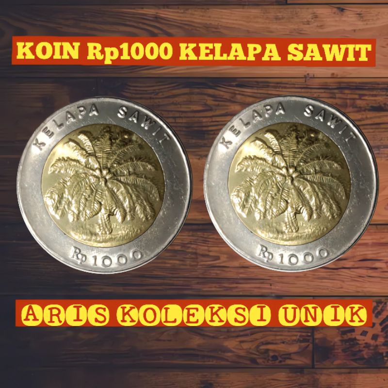 uangkuno koin kelapa sawit 1993-1997 asli.