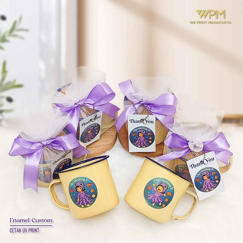 Souvenir mug enamel custom