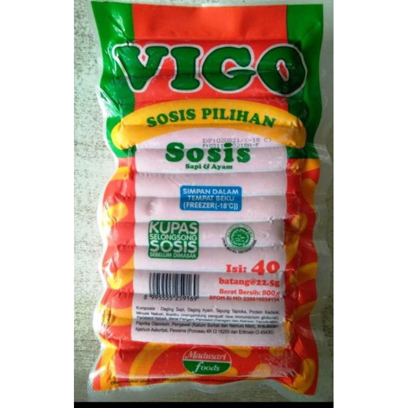 

Sosis vigo isi 40 pcs berat 900 gram