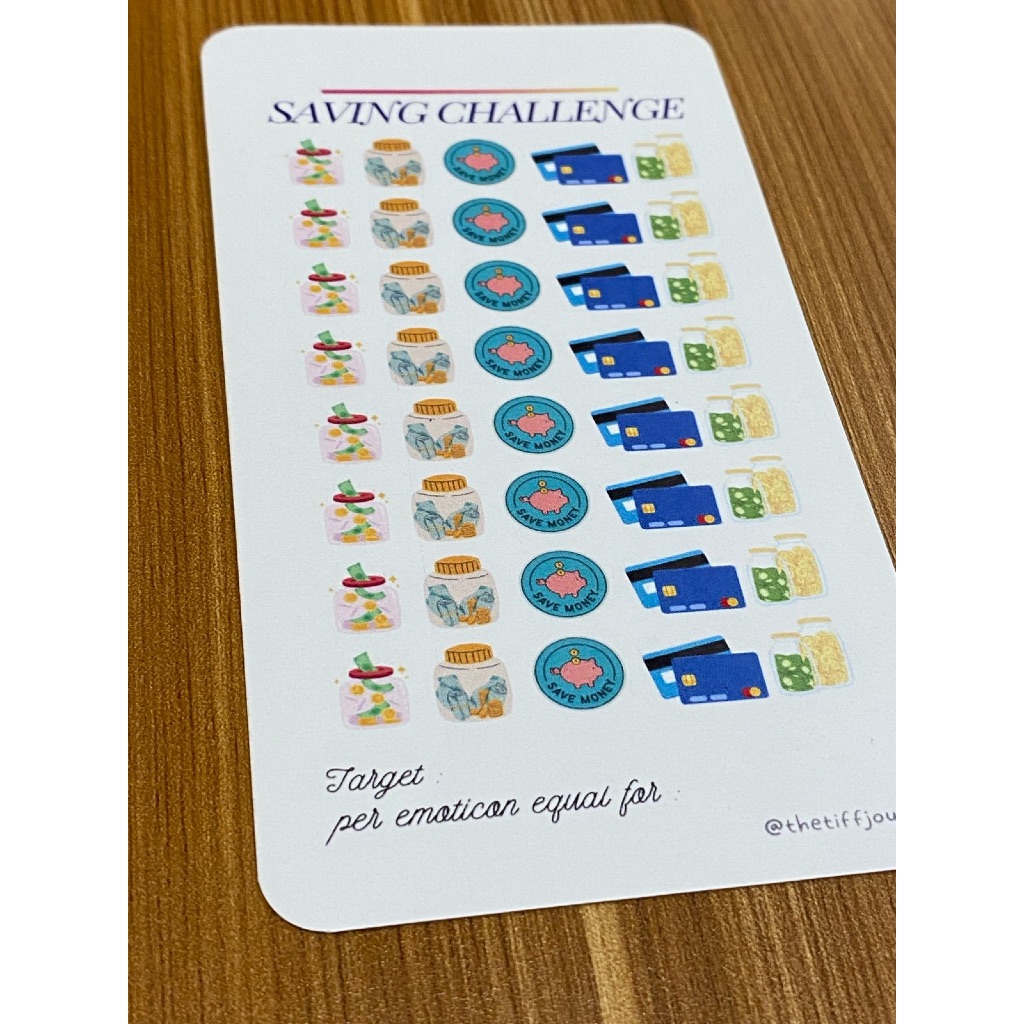 

SAVING CHALLENGE | CASH STUFFING | BUDGETING CARD - WRITE YOUR OWN MONEY BANK