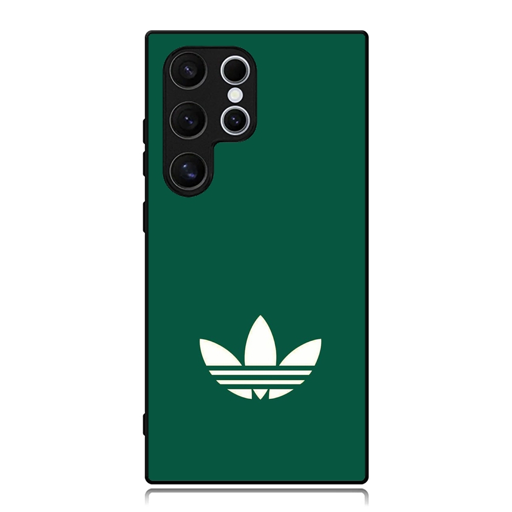 Case Samsung S25 S24 S23 S22 S21 S20 S10 S9 S8 Ultra Plus Fe Edge Custom Softcase Adidas Retro Green
